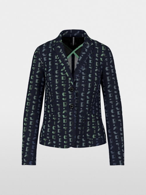 Blazer en jersey imprimé