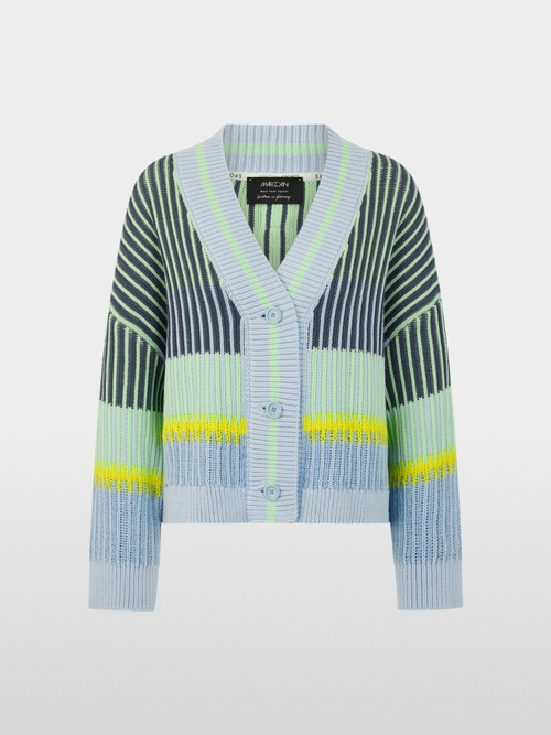 ‘Knitted in Germany’ striped cardigan
