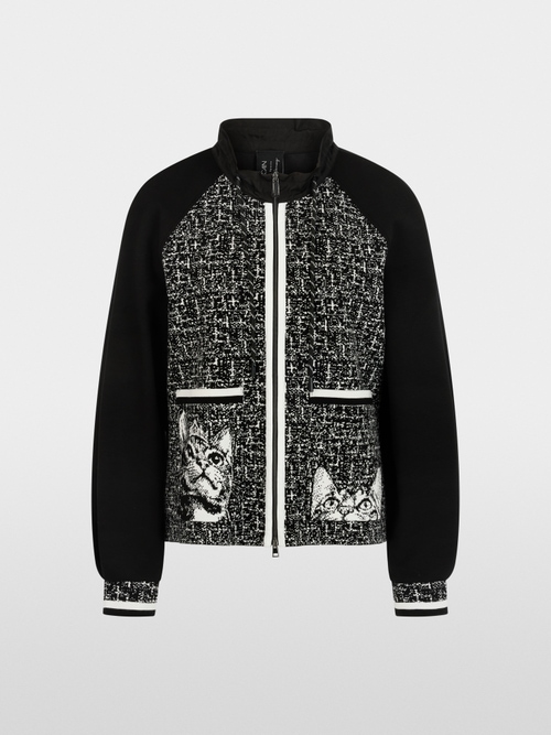 ‘Knitted in Germany’ zip cardigan