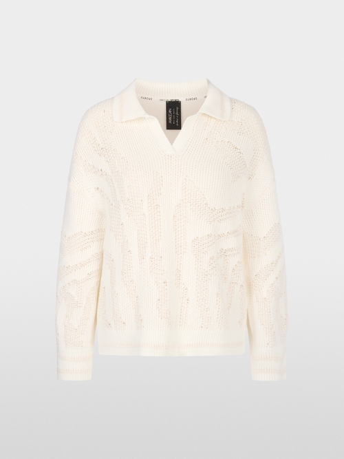 ‘Knitted in Germany’ V-neck jumper