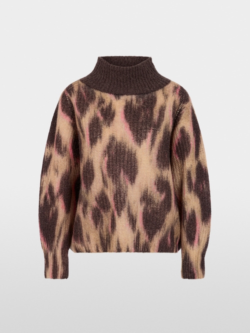 ‘Knitted in Germany’ leo print jumper