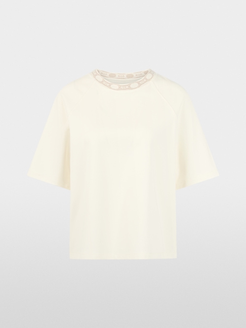 Oversized cotton-blend shirt