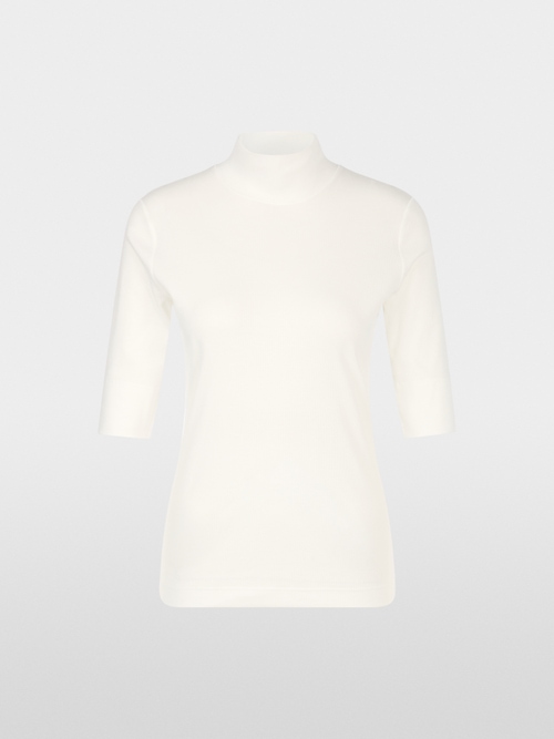 Basic shirt with stand-up collar