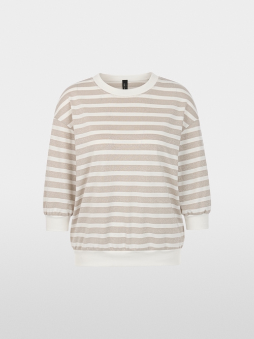 T-shirt à rayures en lurex