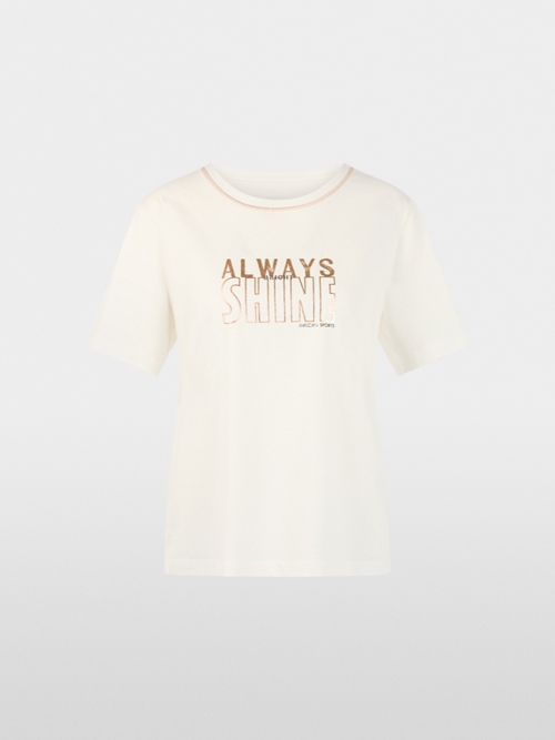 Organic cotton shirt with shimmer print