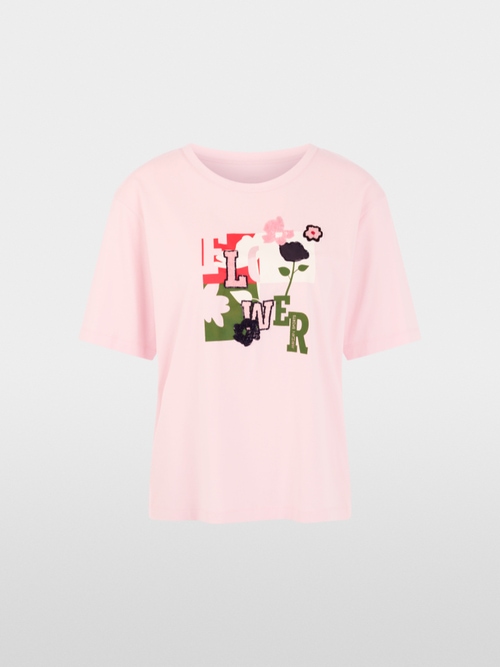 T-shirt imprimé à paillettes