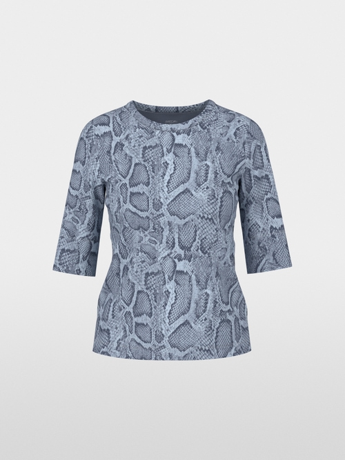 Shirt with animal print