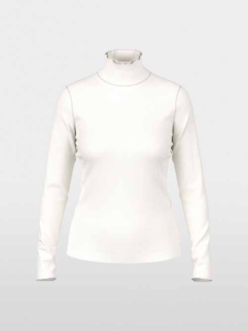Fitted turtleneck shirt