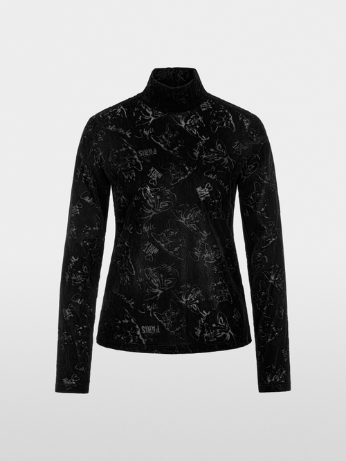 Cat-print shirt