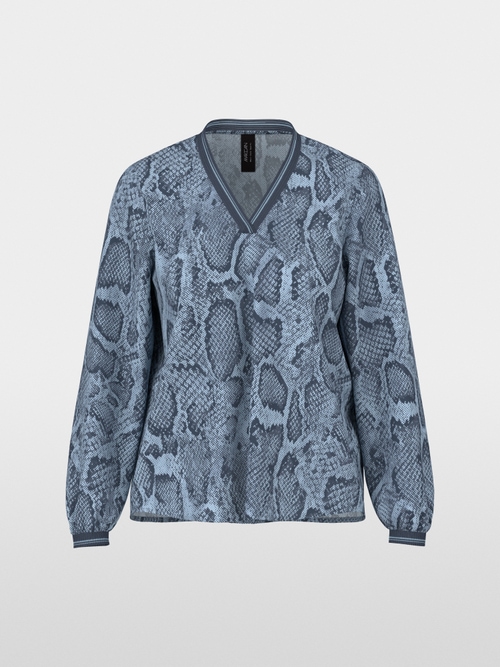 Blouse with animal print