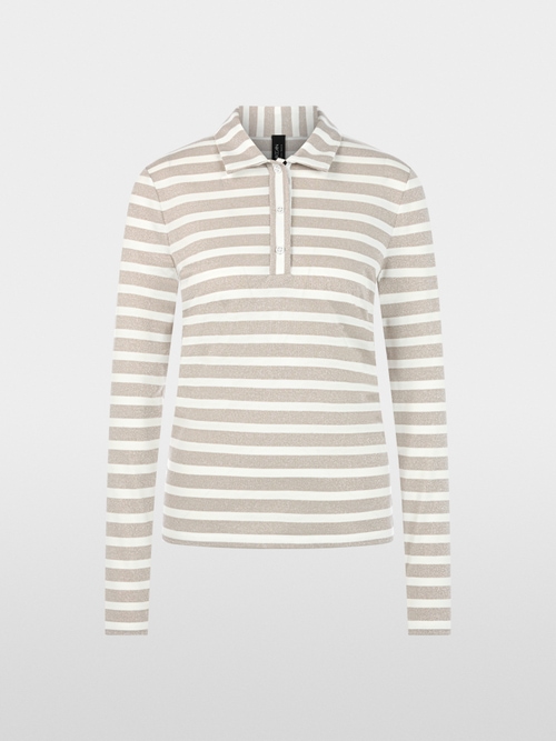 Polo avec effet lurex brillant