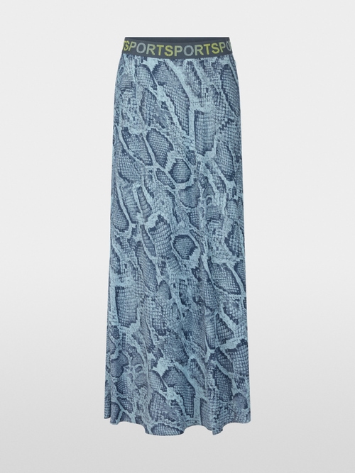 Midi skirt with animal print