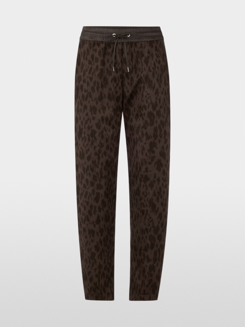 RANCHI relaxed fit leop print trousers