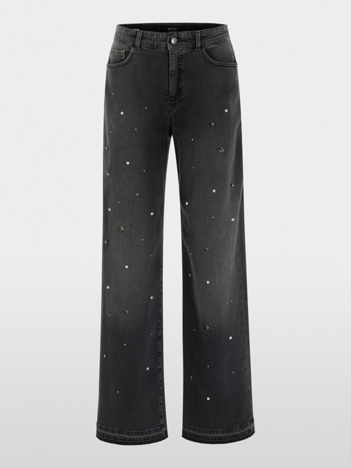 RUMA jeans with rhinestone trim