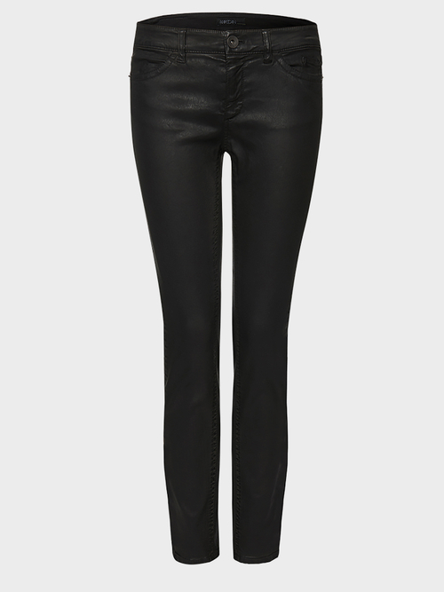 Jeans mit Leder-Finish