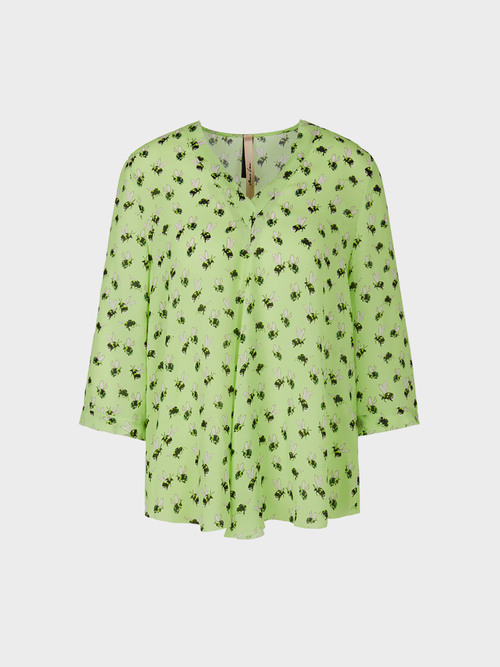 Leichtes Blusenshirt mit Bienen-Print