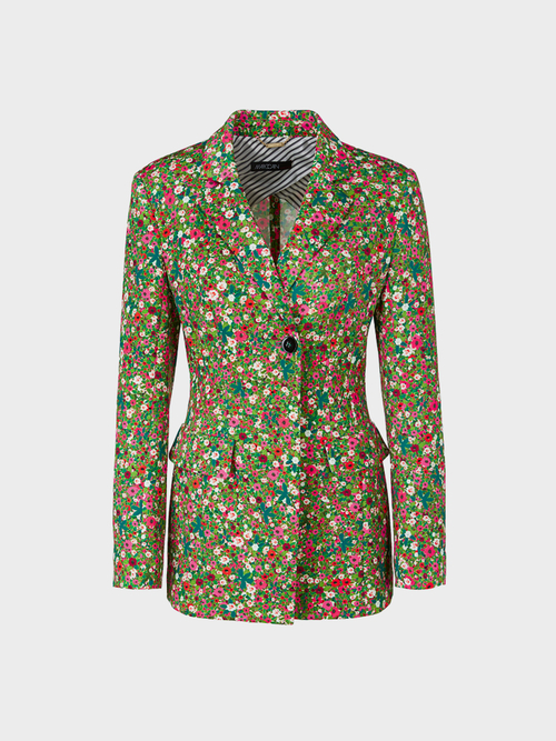Millefleurs blazer in scuba jersey