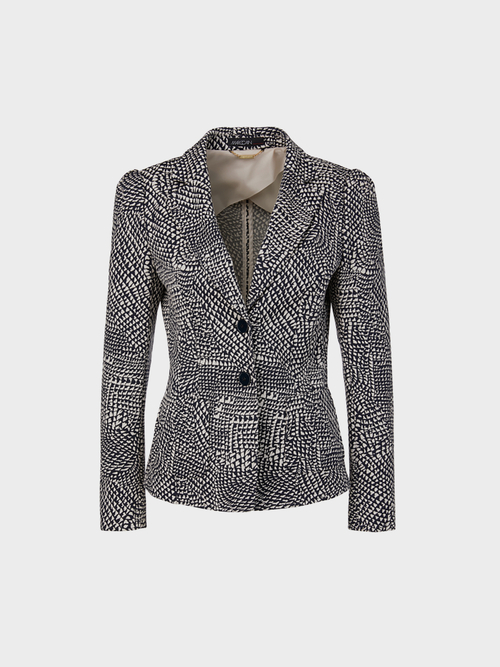 Jacquardblazer mit Schulterbetonung