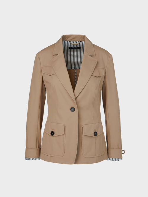 Safariblazer mit Streifenfutter