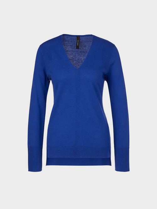 Feinstrickpullover mit Seide