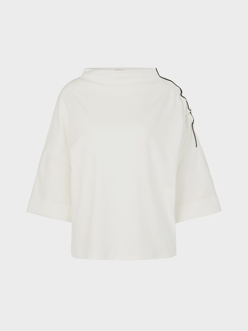 T-Shirt mit Raffdetail
