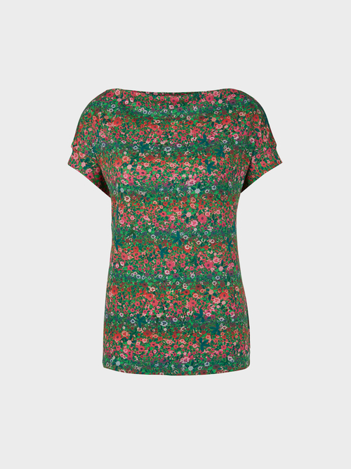 T-Shirt mit Wasserfalleffekt