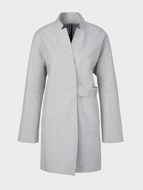 Lässige Longjacke aus Wollmix