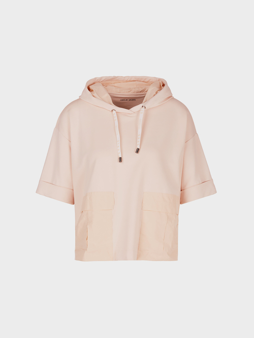 Verkürztes Kapuzen-Sweatshirt