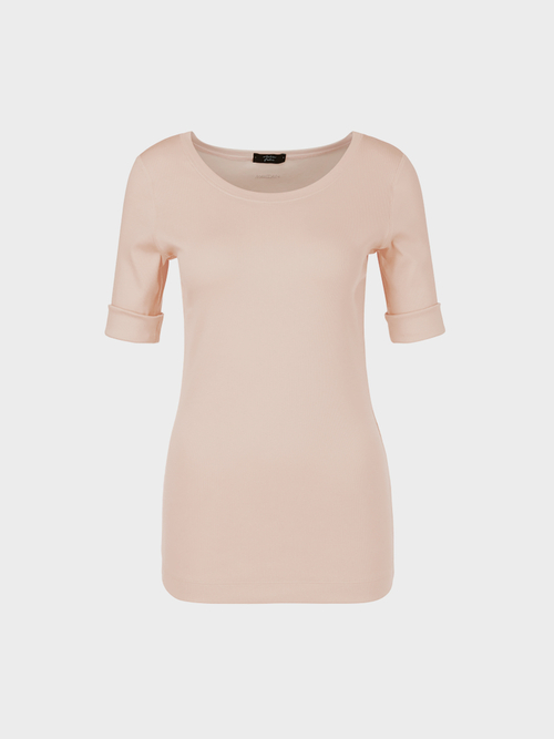 Unifarbenes Basic-Shirt