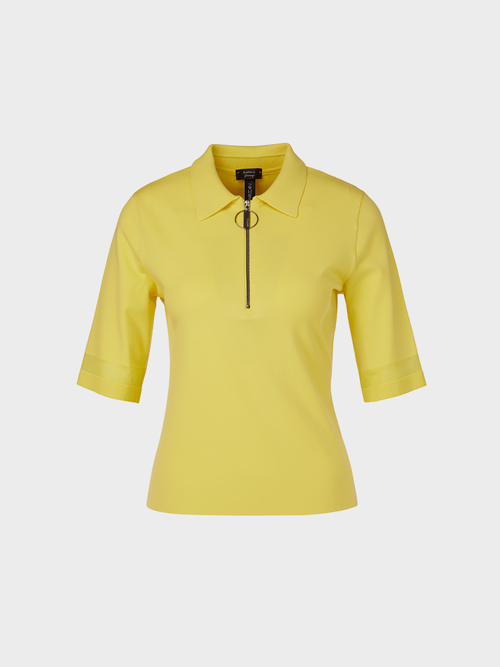 In Deutschland gestricktes Poloshirt