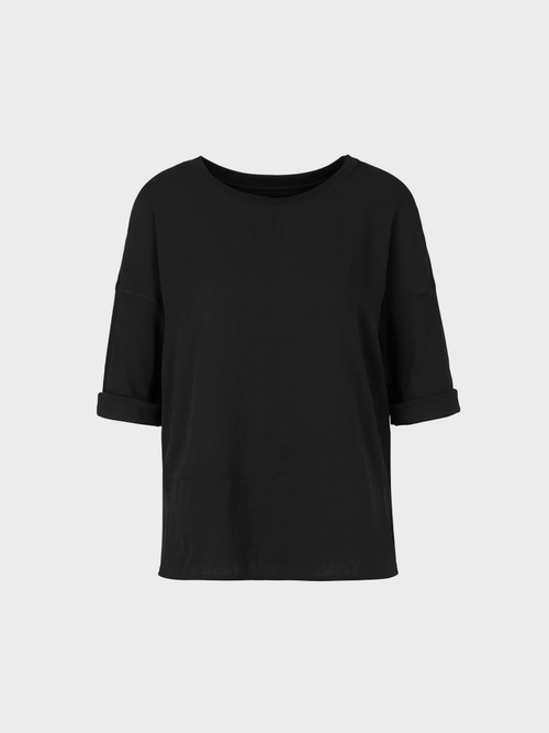 Blusenshirt aus Materialmix