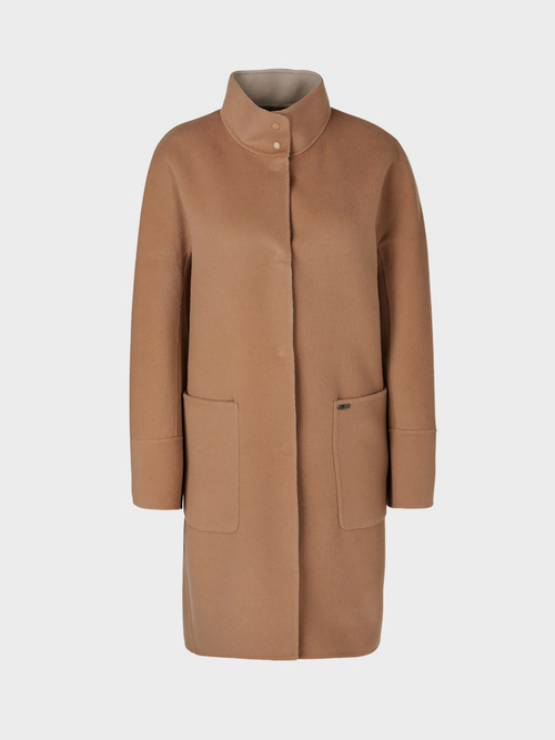 Reversible coat with cashmere