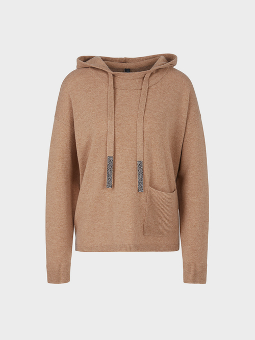 Pull à capuche détails en strass