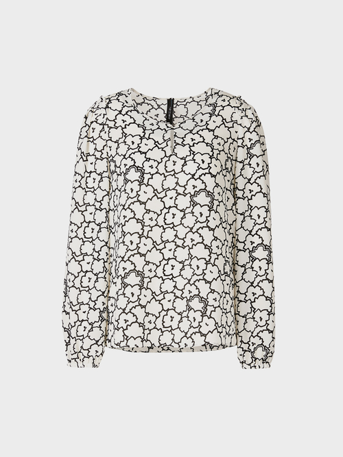 Blouse met waterlelieprint