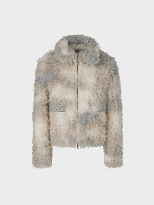 Fun-Fur-Jacke in Curly-Optik