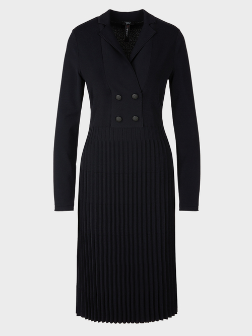 Pleated dress “Knitted in Germany”