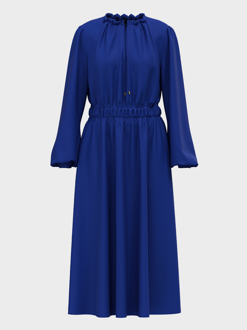 Maxi dress with smocked details