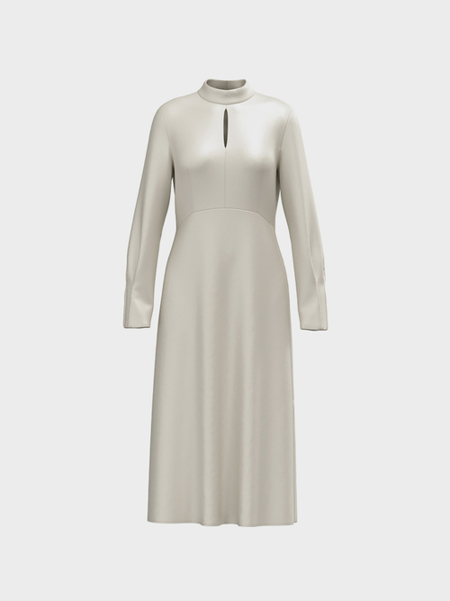 Robe en satin chatoyante