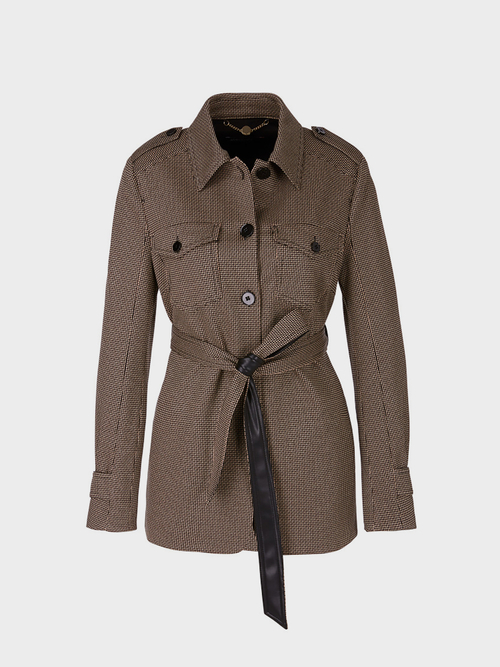 Jacquard shirt jacket