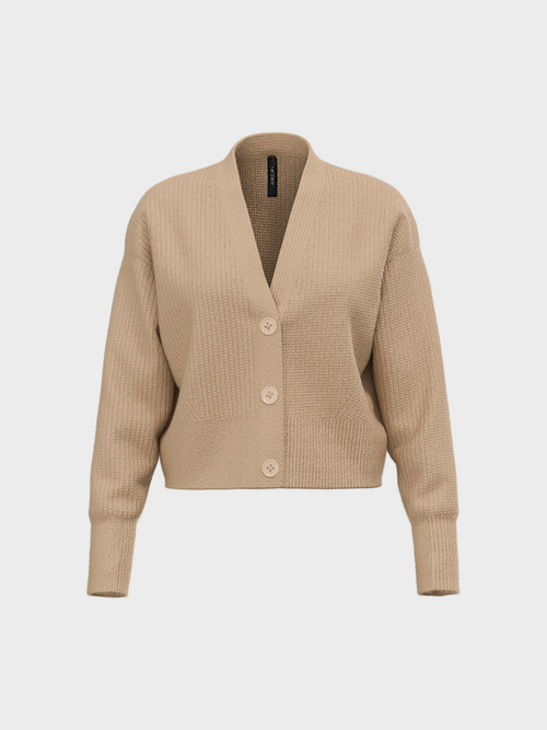 Wijd vest van kasjmier