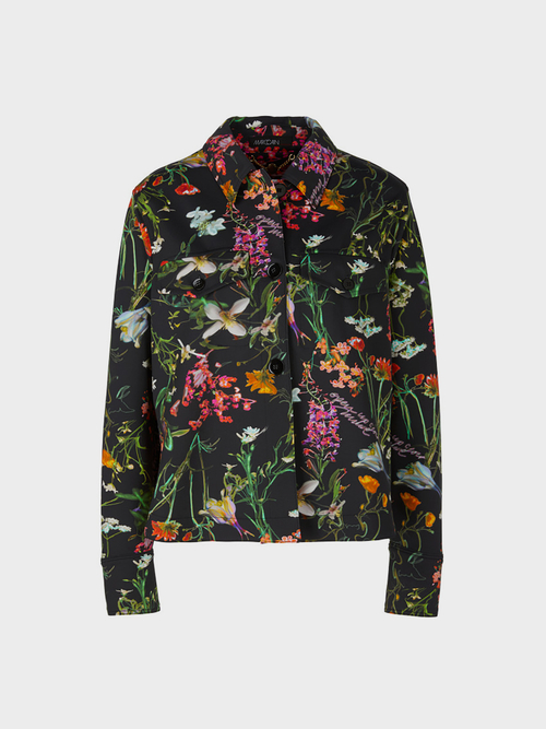 Bedruckte Hemdjacke aus Scuba Jersey