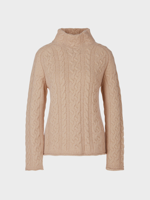 Cable-knit sweater 100% Made in Germany
