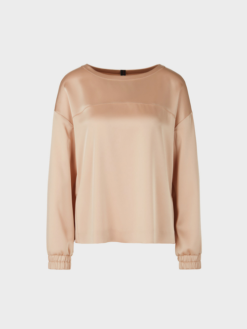 Glänzendes Sweatshirt aus Satin