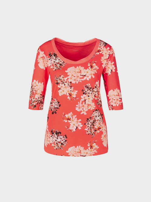 Floral jersey top