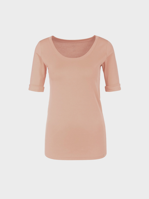 Basic-Shirt aus Baumwolljersey