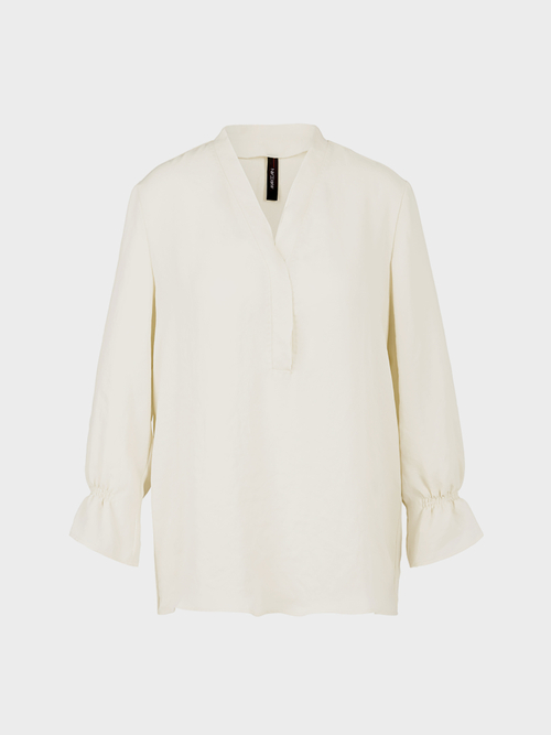 Blouse-style top with flounce details