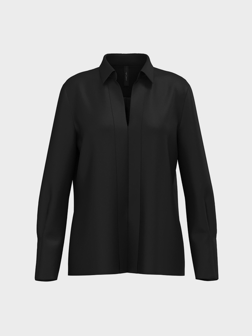 Elegant blouse-style top in silk satin