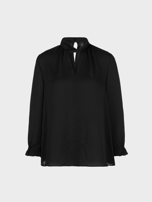 Blouseshirt met bijzondere kraag