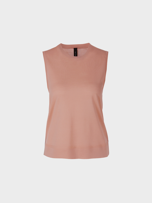 Feinstricktop aus Wolle