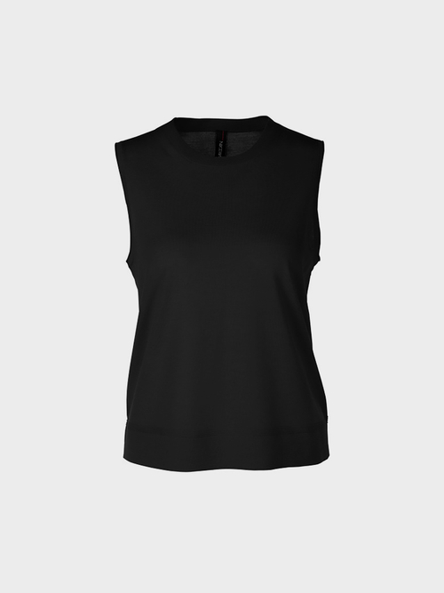 Feinstricktop aus Wolle
